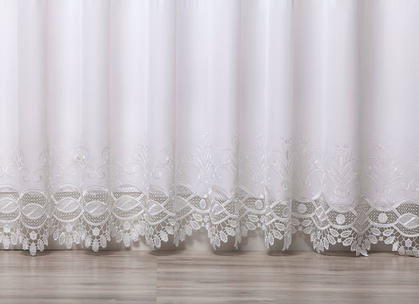 Cortina Dalila 4,00m x 2,60m - Branco - M&C Cortinas