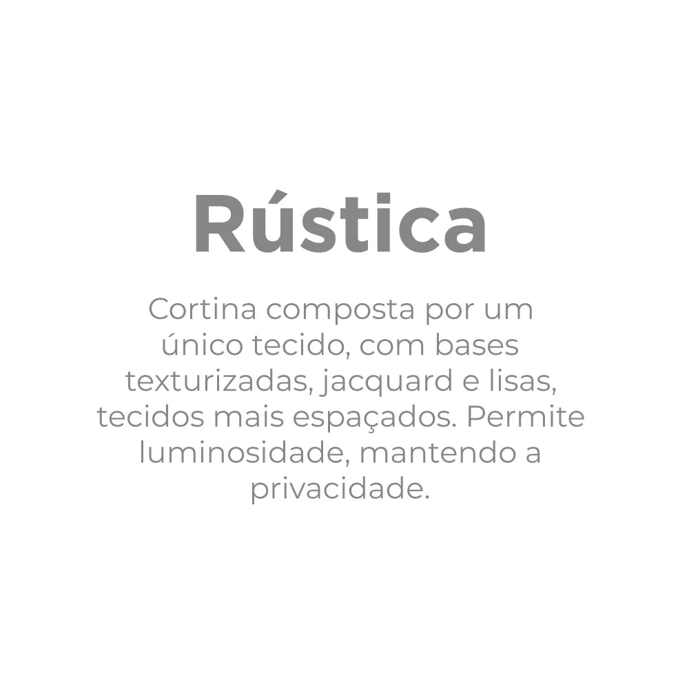Cortina Rustica Fenícia Efeito Linho 4,20m x 2,50m - Areia - Bella Janela