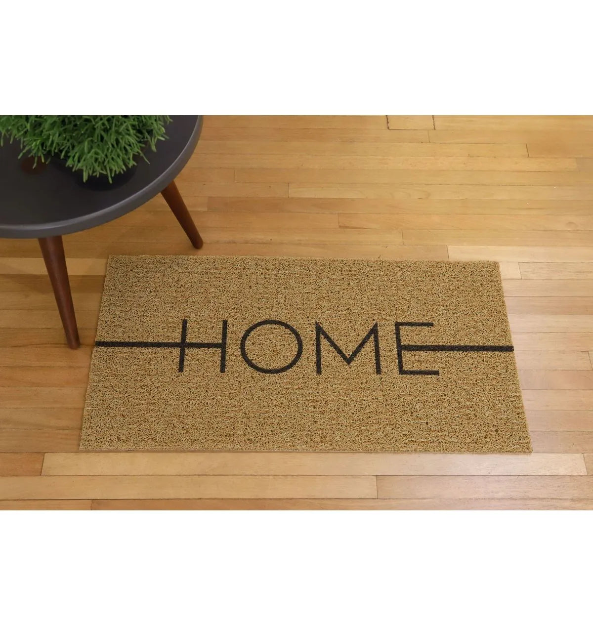 Tapete Capacho Vinil 40cm x 75cm - Home Bege- Kapazi