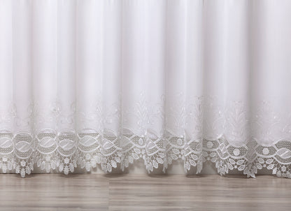 Cortina Dalila 4,00m x 2,60m - Branco - M&C Cortinas