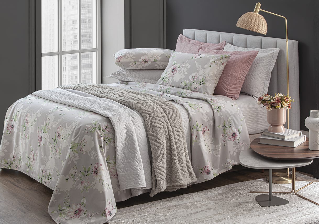 Jogo de Cama Home Design - 200 Fios - Casal - Corttex