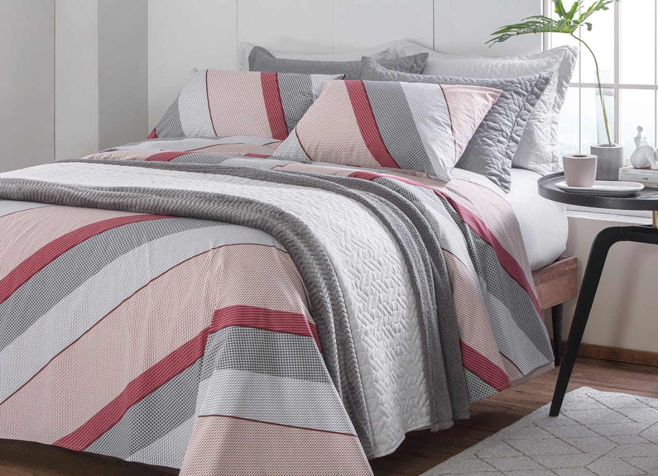 Jogo de Cama Home Design - 200 Fios - Casal - Corttex