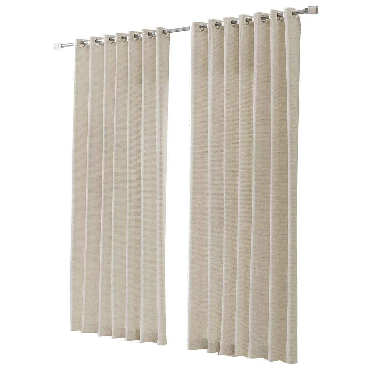 Cortina Translúcida Messina 3,00m x 2,50m - Bege - Döhler - Ms Tapeçaria