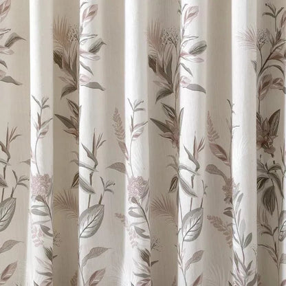 Cortina Translúcida Tais II 3,00m x 2,50m - Floral - Döhler - Ms Tapeçaria