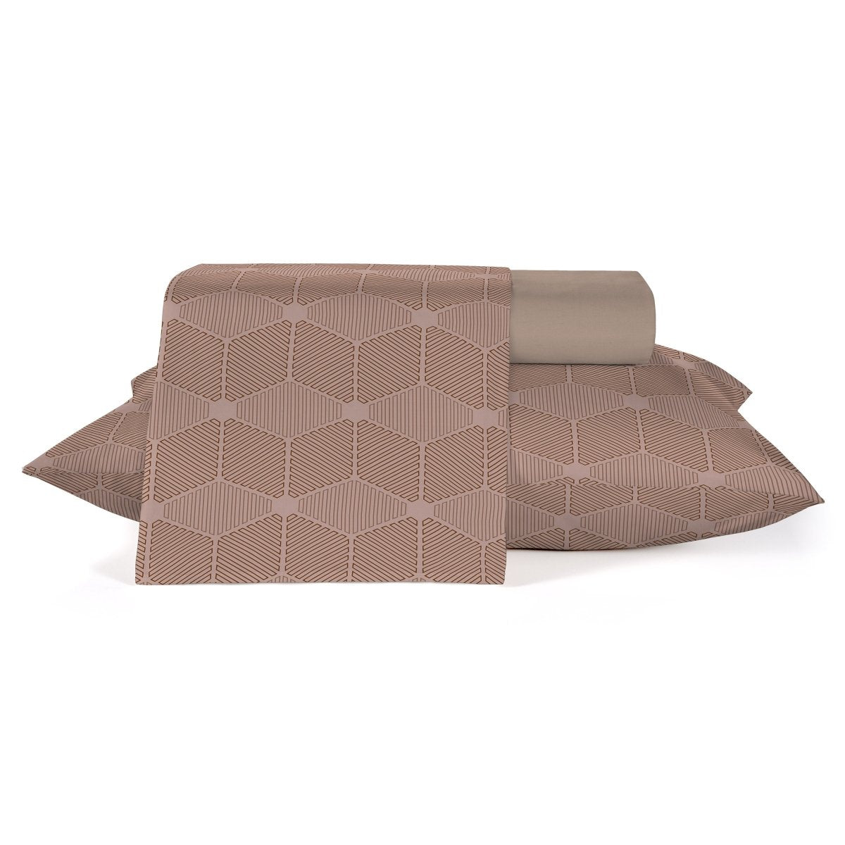 Jogo de Cama Diamante - 150 fios - Solteiro - Teka - Ms Tapeçaria