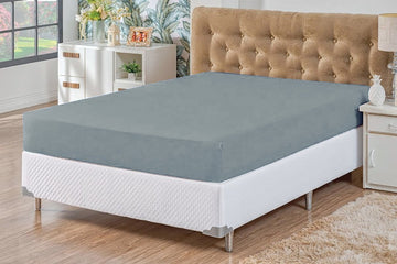 Solteiro (90 x 190 x 30 cm) / Cinza