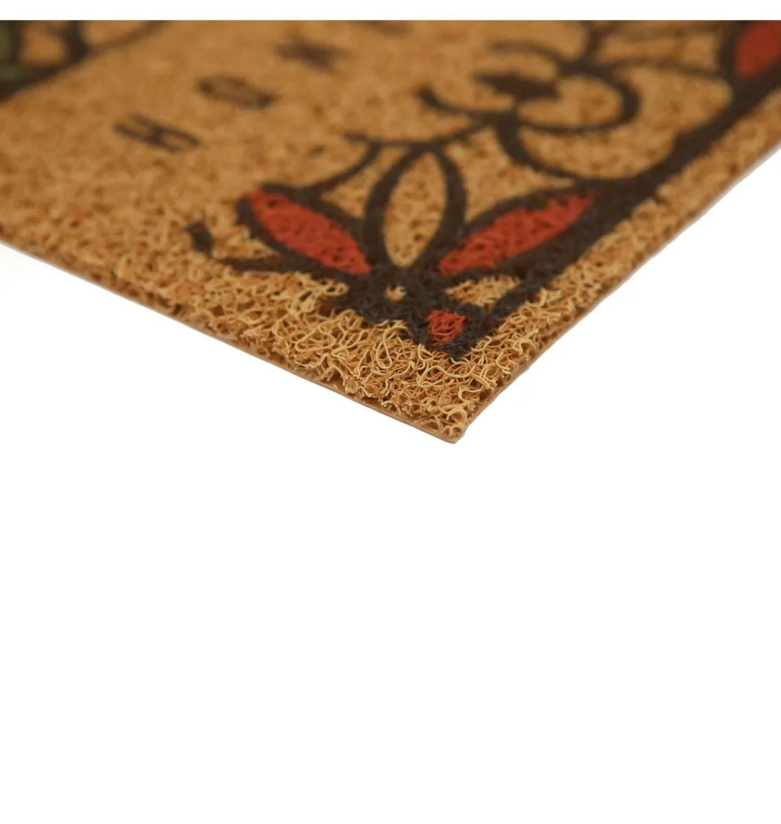 Tapete Capacho Vinil 40cm x 75cm - Flores - Kapazi - Ms Tapeçaria