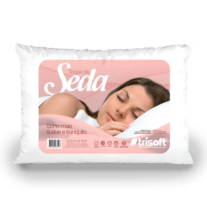 Travesseiro Toque de Seda 50cm x 70cm - Trisoft